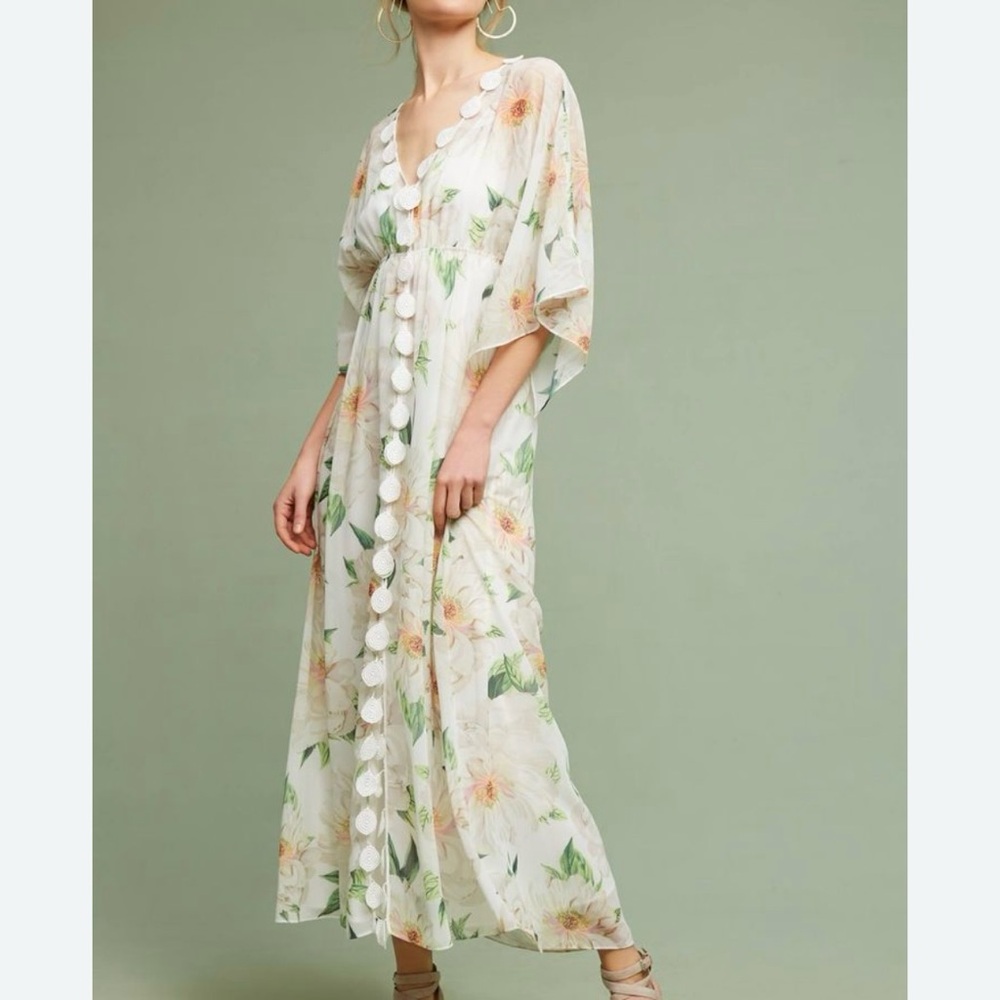 Anthropologie FARM Rio Dahlia floral maxi dress xs